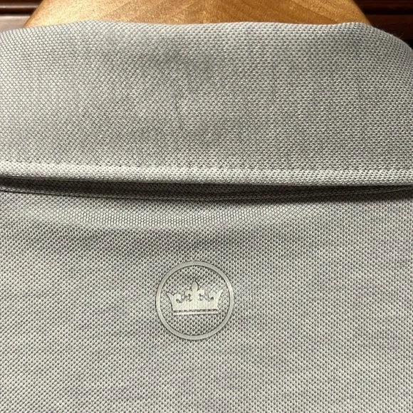 Brand New Peter Millar Crown Crafted Tailored Fit Gray Golf Polo Classic Design! - Picture 9 of 12
